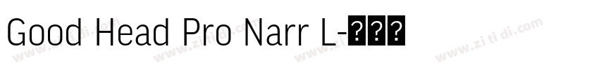 Good Head Pro Narr L字体转换 Good Head Pro Narr L字体转换